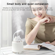 Light Pet Humidifier USB Night Light Home Bedside Lamp Sleep Mute Energy-saving Lamp(Pink Rabbit)