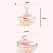5pcs Household Head Hand-held Silicone PVC Massage Brush(Red)