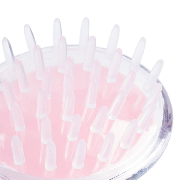 5pcs Household Head Hand-held Silicone PVC Massage Brush(Blue)