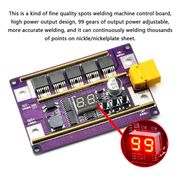 Start Treasure Version 12V Digital Display DIY Battery Spot Welding Machine Pen Control, Style:6 Square Pen With Case