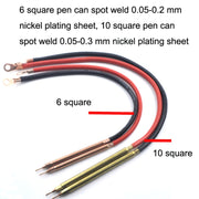 Lead-Acid Battery Version 12V Digital Display DIY Battery Spot Welding Machine Pen Control, Style:10 Square Pen With Case