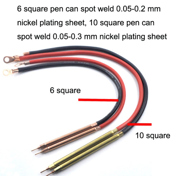 Lead-Acid Battery Version 12V Digital Display DIY Battery Spot Welding Machine Pen Control, Style:10 Square Pen With Case