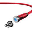 CC56 8Pin Magnetic Interface Dust Plug Rotating Data Charging Cable, Cbale Length: 2m(Red) - Charging Cable & Head by PMC TechLife | Online Shopping South Africa | PMC TechLife | Buy Now Pay Later Mobicred