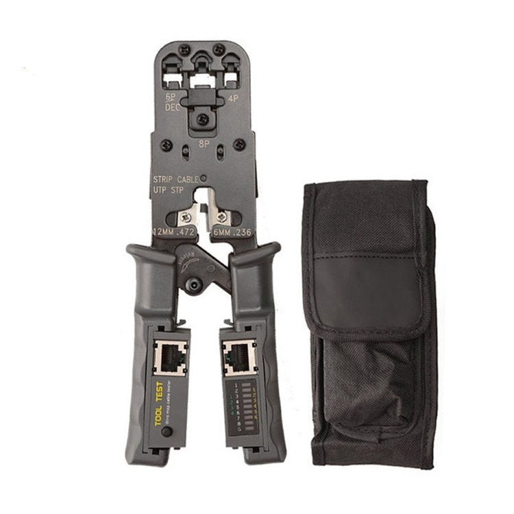 Multifunctional 4P8P6P Three-purpose Tester Ratchet Type Network Tool Squeeze Crimping Wire Network Pliers