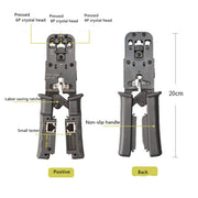 Multifunctional 4P8P6P Three-purpose Tester Ratchet Type Network Tool Squeeze Crimping Wire Network Pliers