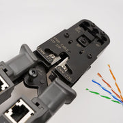 Multifunctional 4P8P6P Three-purpose Tester Ratchet Type Network Tool Squeeze Crimping Wire Network Pliers