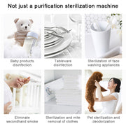 Portable Donut Electric Air Purifier Home Car Anion Ozone Deodorizer(White)