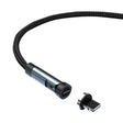CC57 8Pin Magnetic Interface Rotating Fast Charging Data Cable, Cable Length: 1m(Black) - Charging Cable & Head by PMC TechLife | Online Shopping South Africa | PMC TechLife | Buy Now Pay Later Mobicred