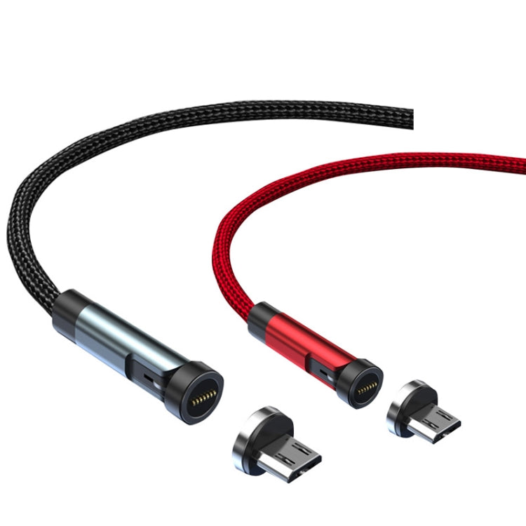 CC57 Micro USB Magnetic Interface Rotating Fast Charging Data Cable, Cable Length: 1m(Red)