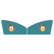 1 Pair Car Window Magnet Sunshade Curtain Heat Insulation Sun Block(Hedgehog)