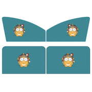 4 PCS / Set Car Window Magnet Sunshade Curtain Heat Insulation Sun Block(Hedgehog)