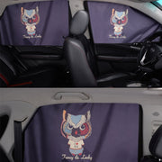 4 PCS / Set Car Window Magnet Sunshade Curtain Heat Insulation Sun Block(Catman)