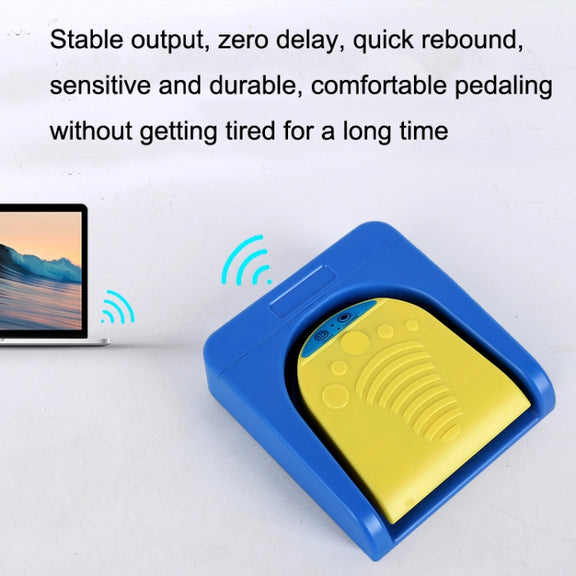Wireless Foot Pedal Control Switch Keyboard Adapter For Computer, Style:Two-Pendal Four-Button