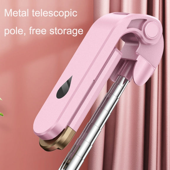 XT06S Live Beauty Bluetooth Tripod Selfie Stick(Pink)