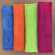Coral Flannel Head  Padded Flat Replacement Household Company Cleaning Mop Cloth Rag(Orange)