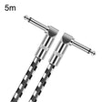 5m 2 Elbow Head 6.35mm Guitar Cable Oxygen-Free Copper Core TS Large Two-core Cable - Microphone Audio Cable & Connector by PMC TechLife | Online Shopping South Africa | PMC TechLife | Buy Now Pay Later Mobicred