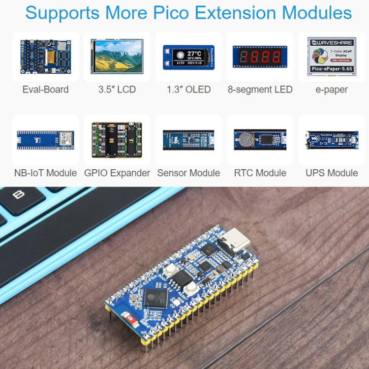 Waveshare ESP32-S3 Microcontroller 2.4 GHz Wi-Fi Development Board Dual-core Processor