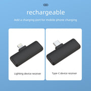 S13 Dual Microphone USB-C/Type-C Interface Wireless Lavalier Noise Canceling Microphone with Charging Case