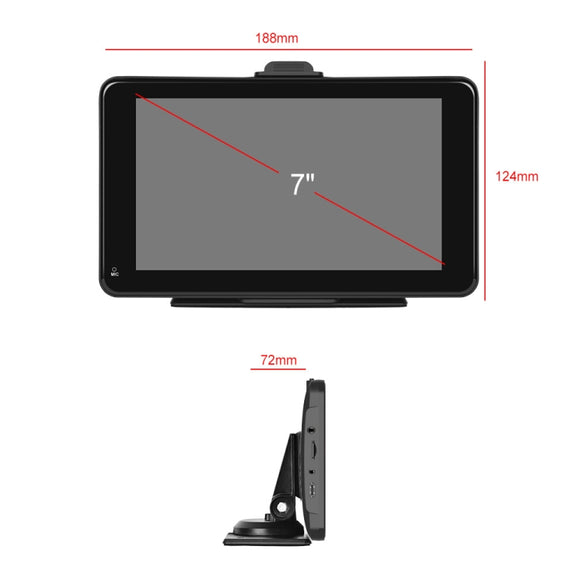 A3135 7 Inch HD Wired Smart Screen With Wireless CarPlay + Android Auto + Android With With 64G Memory Card