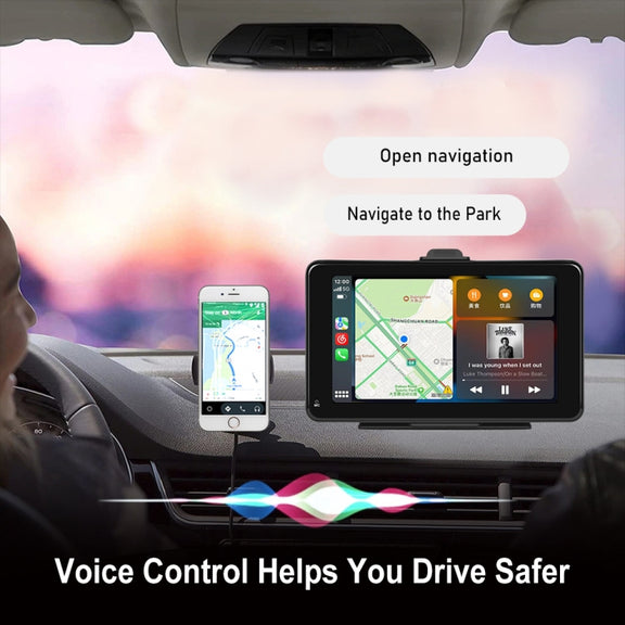 A3135 7 Inch HD Wired Smart Screen With Wireless CarPlay + Android Auto + Android With With 64G Memory Card