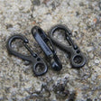 10 PCS SF Version Simple Mini Spring Hanging Buckle Keychain Buckle, Suitable for within 5mm Umbrella Rope(Black) - Mountaineering Outfit by PMC TechLife | Online Shopping South Africa | PMC TechLife | Buy Now Pay Later Mobicred