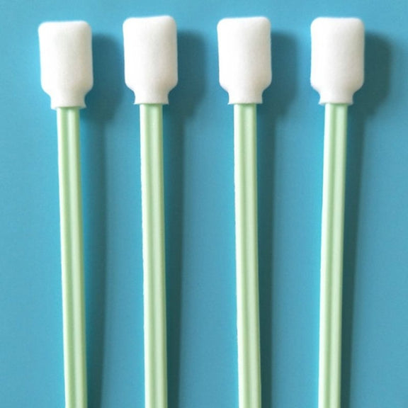 100 Sticks Inkjet Sponge Flat Head Cleaning Wipe Industrial Rod, Size:13cm(5 inch Small Wide Sponge Head)