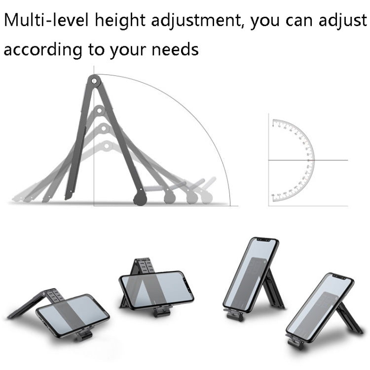 Oatsbasf 03040 Metal Mini Notebook Stand Aluminum Alloy Computer Cooling Folding Bracket(Silver)