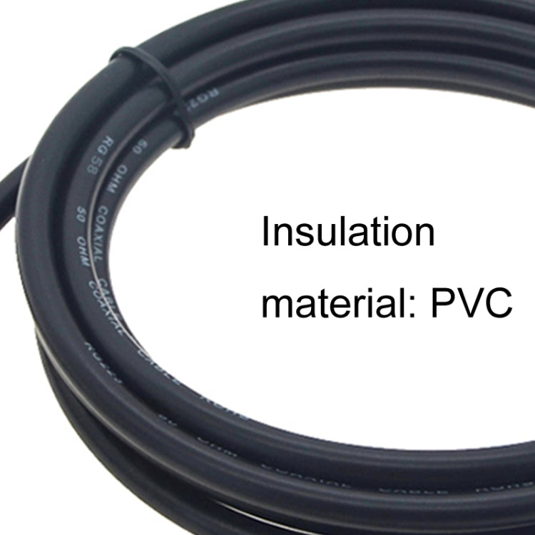 BNC Male To UHF Female RG58 Coaxial Adapter Cable, Cable Length:10m