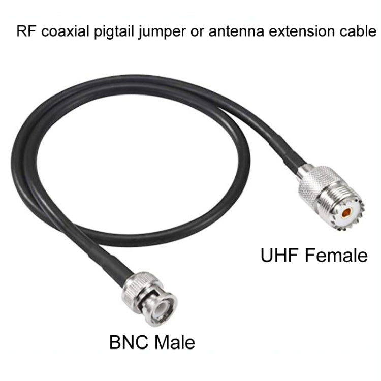 BNC Male To UHF Female RG58 Coaxial Adapter Cable, Cable Length:10m