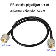 UHF Male To UHF Male RG58 Coaxial Adapter Cable, Cable Length:0.5m