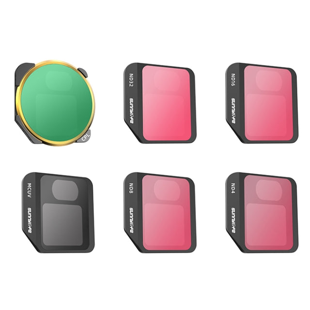 6 PCS / Set MCUV+CPL+ND4+ND8+ND16+ND32 Sunnylife M3-FI330 For Mavic 3 Filter