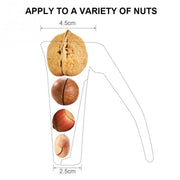 Zinc Alloy Funnel Shape Nut Nutcracker Sheller Walnut Opener Cutter Clamp Plier Kitchen Tools gadgets(Red)