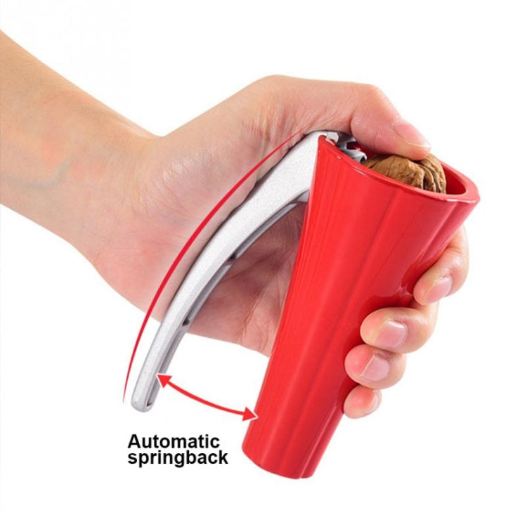 Zinc Alloy Funnel Shape Nut Nutcracker Sheller Walnut Opener Cutter Clamp Plier Kitchen Tools gadgets(Red)