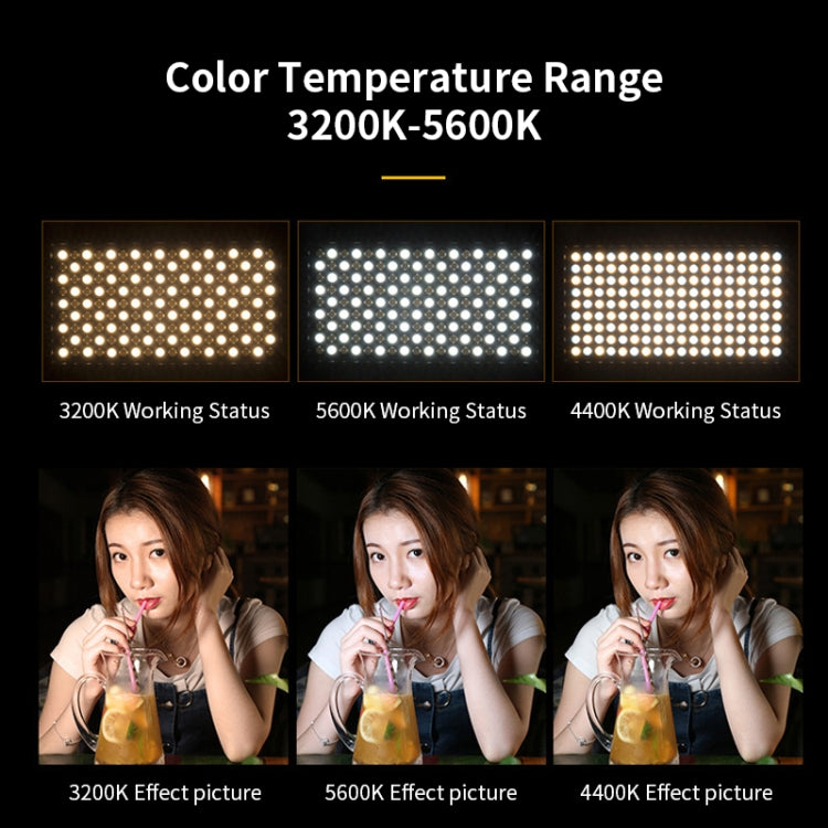 E900  55W  3000K-6500K Flat Panel Lights Live Broadcast Fill Light Knob Model