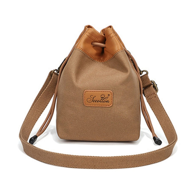 S.C.COTTON Camera Lens Protection Bag Liner Bag Water-resistant Camera Storage Bag, Size: L(Khaki)