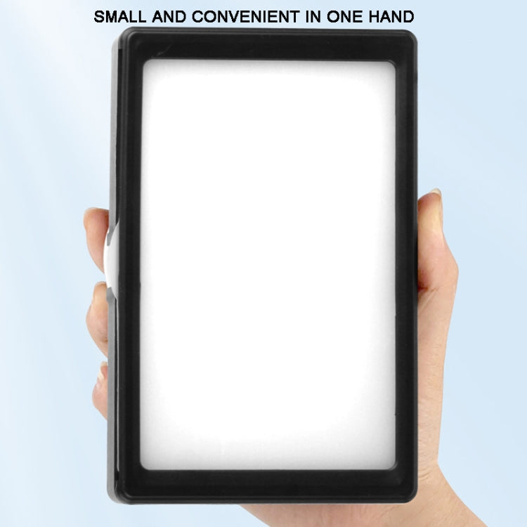 6 Inch 3200-5500K Three-color Temperature Photography Flat-panel Live Fill Light,Spec: 30cm Bracket