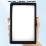 6 Inch 3200-5500K Three-color Temperature Photography Flat-panel Live Fill Light,Spec: 2.1m Bracket