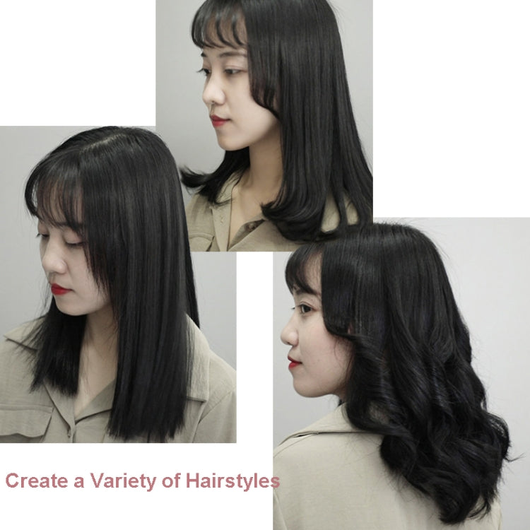 35W 2 In 1 Curling and Straightening Dual-use Electric Splin,Specification: UK Plug(White)