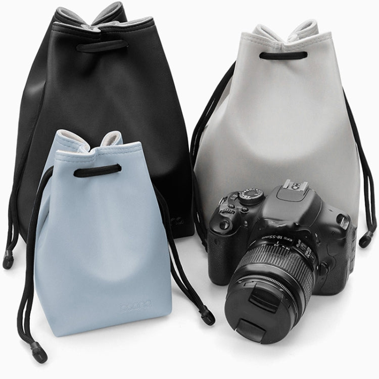 Baona Camera Bag Lens Drawstring Pouch, Size: Small(Gray)