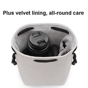 Baona Camera Bag Lens Drawstring Pouch, Size: Small(Gray)