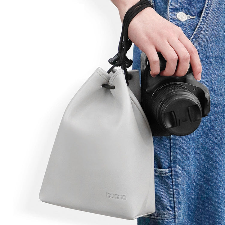 Baona Camera Bag Lens Drawstring Pouch, Size: Small(Gray)