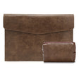 PU Leather Litchi Pattern Sleeve Case For 14 Inch Laptop, Style: Liner Bag + Power Bag  (Dark Brown) - 14.1 inch by PMC TechLife | Online Shopping South Africa | PMC TechLife | Buy Now Pay Later Mobicred