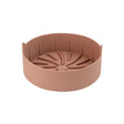 Air Fryer Silicone Grill Pan Accessories, Size: Round 16 cm(Coffee) - Baking mat & Bakewares by PMc TechLife | Online Shopping South Africa | PMc TechLife | Buy Now Pay Later Mobicred