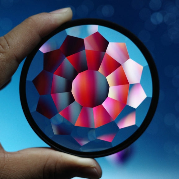 82mm Kaleidoscope Prism Foreground Blur Camera Glass Filter Lens