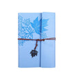 A7 PU Maple Retro Straps Handbook Loose-leaf Notebook(Light Blue) - Notebooks by PMc TechLife | Online Shopping South Africa | PMc TechLife | Buy Now Pay Later Mobicred