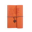 A6 PU Maple Retro Straps Handbook Loose-leaf Notebook(Orange) - free shipping - PMc TechLife - Order now!