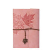 A5 PU Maple Retro Straps Handbook Loose-leaf Notebook(Pink) - Notebooks by PMc TechLife | Online Shopping South Africa | PMc TechLife | Buy Now Pay Later Mobicred