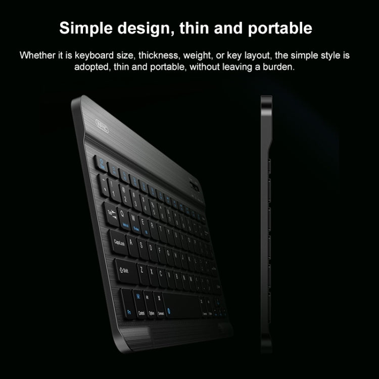 YS-001 9.7-10.1 Inch Tablets Phones Universal Mini Wireless Bluetooth Keyboard, Style:with Bluetooth Mouse(White)