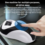 Ultrasonic Multifunctional Mouse Repeller Energy-Saving Silent Insect Repeller, Plug Type:EU Plug(Black White)