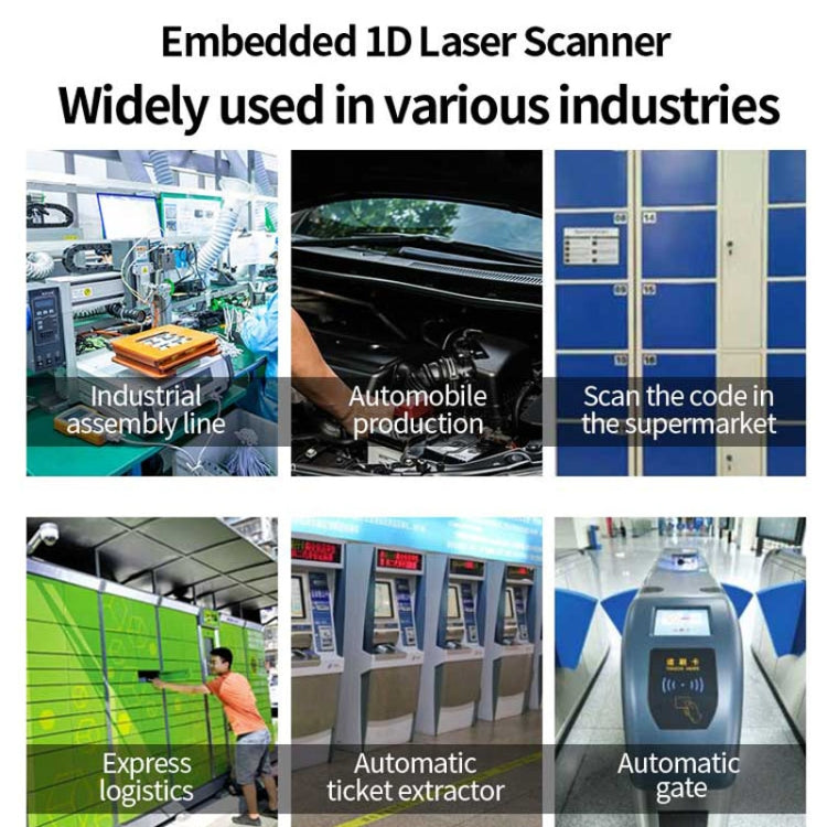 EVAWGIB DL-X720 Red Light 1D Barcode Scanning Recognition Engine, Interface:RS232